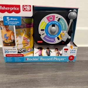 Fisher-Price Rockin' Record Player - Blue and Black